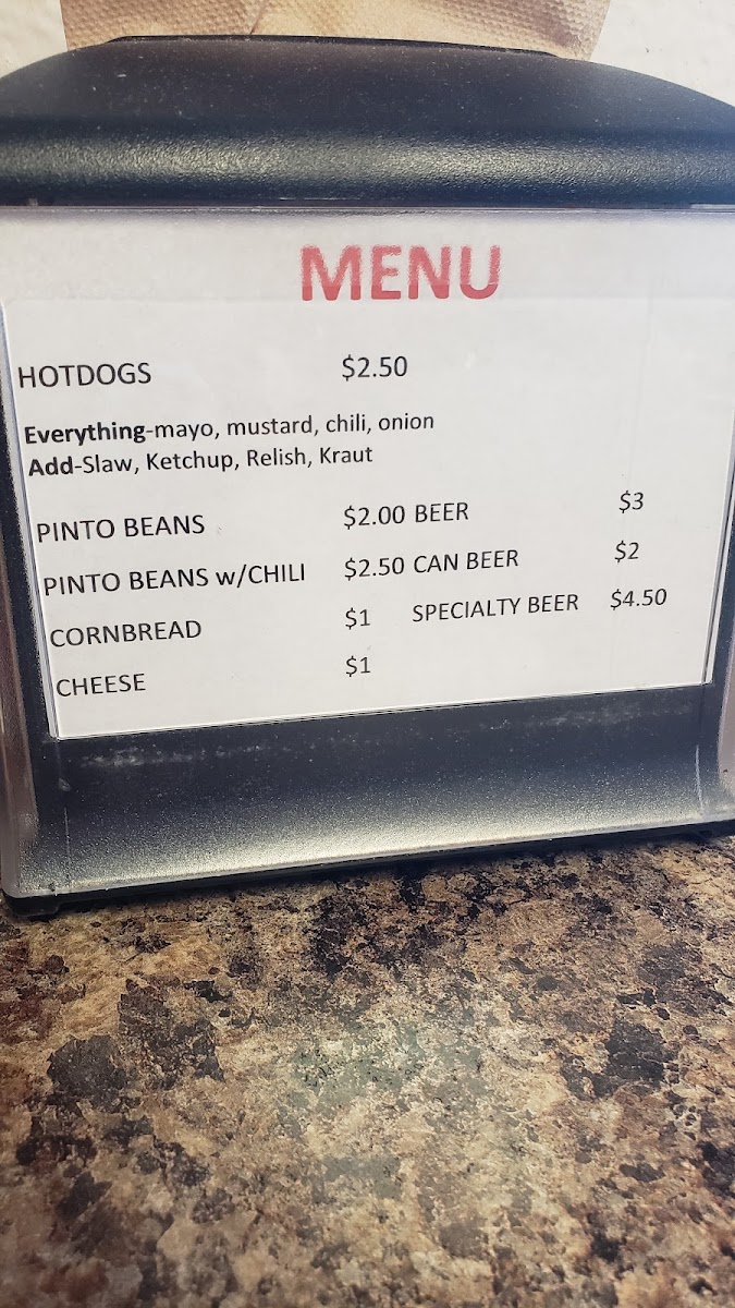 Bowlings Place Menu - Image 1