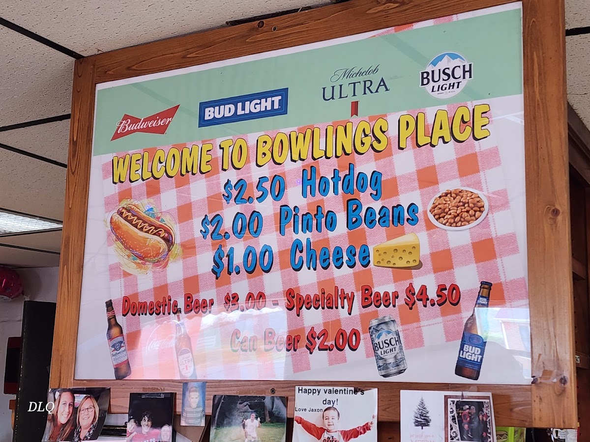 Bowlings Place Menu - Image 3